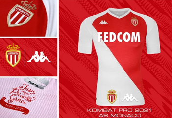 Monaco football shirts 2020-21